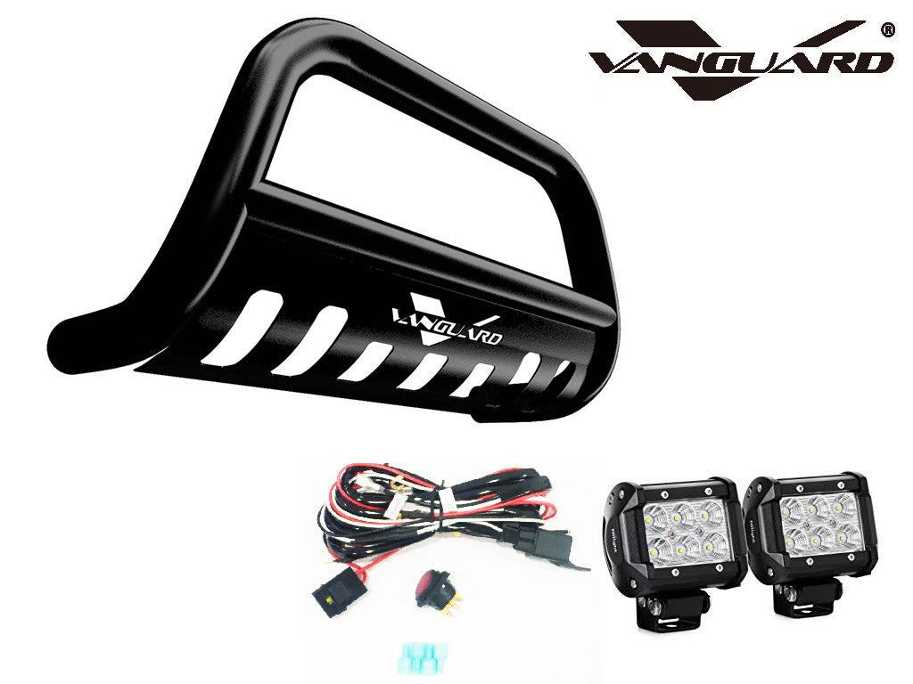Vanguard Black Powdercoat Front Guards Bull Bars Bumper Guard for 2001-2007 toyota highlander nan