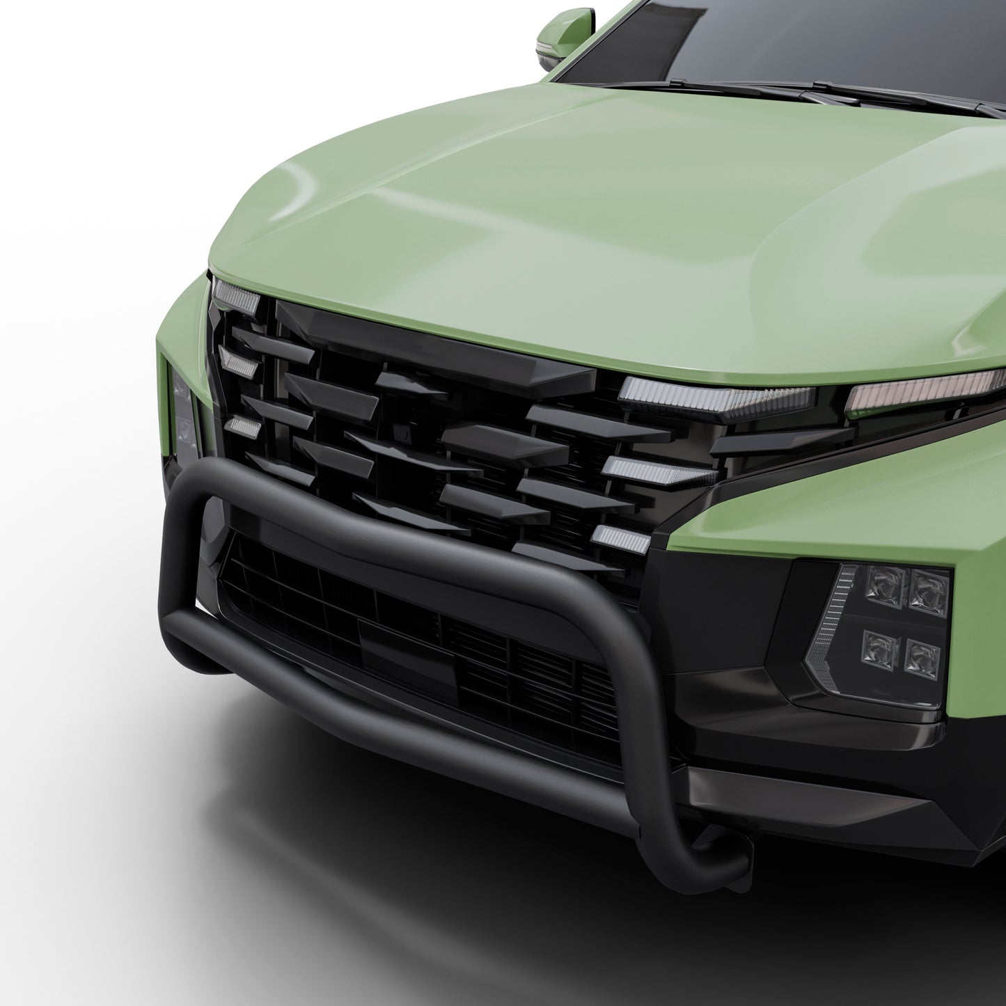 Vanguard Black Powdercoat Front Guards Bull Bars Bumper Guard for 2022-2024 hyundai santa cruz nan