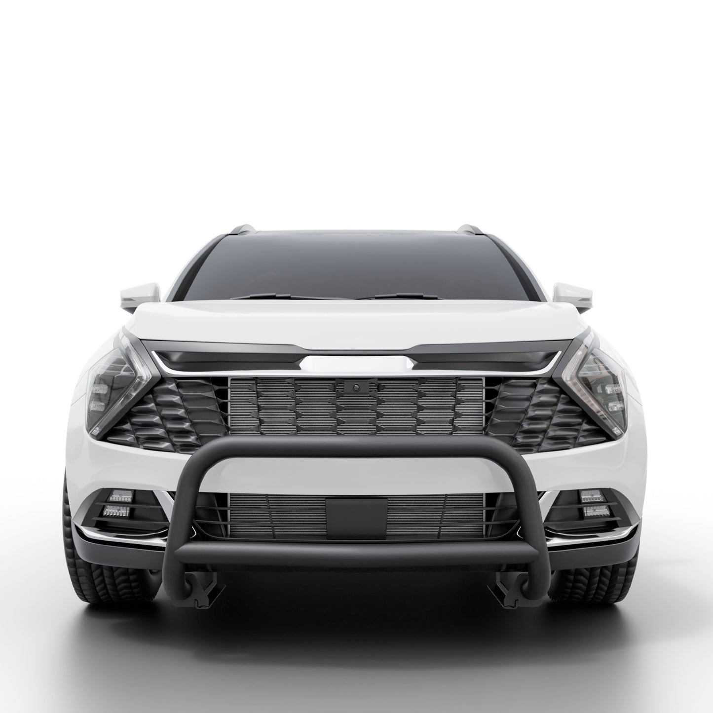 Vanguard Black Powdercoat Front Guards Bull Bars Bumper Guard for 2014-2024 infiniti qx80 nan