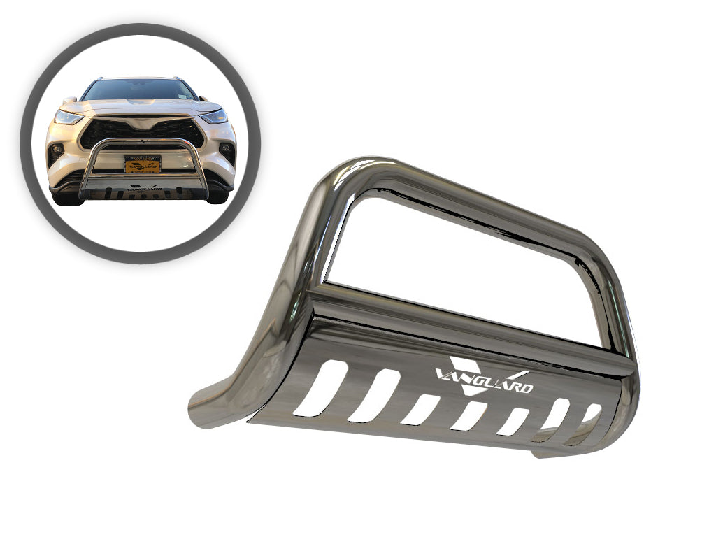 Vanguard Stainless Steel Front Guards Bull Bars Bumper Guard for 2020-2024 toyota highlander nan