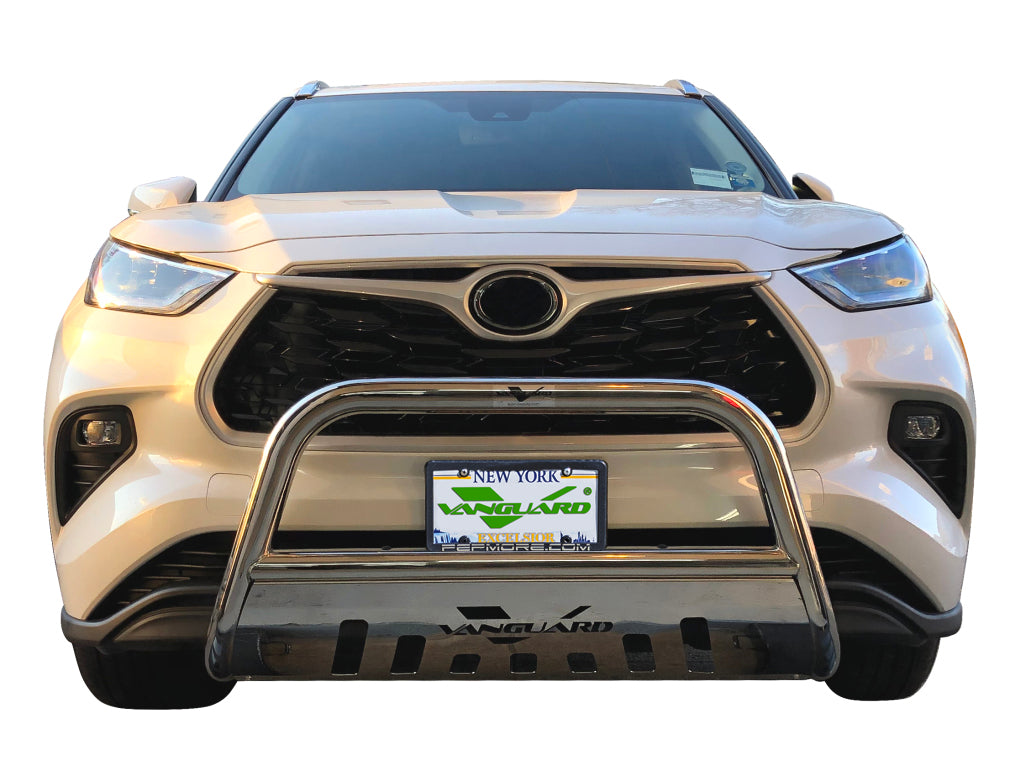Vanguard Stainless Steel Front Guards Bull Bars Bumper Guard for 2020-2024 toyota highlander nan