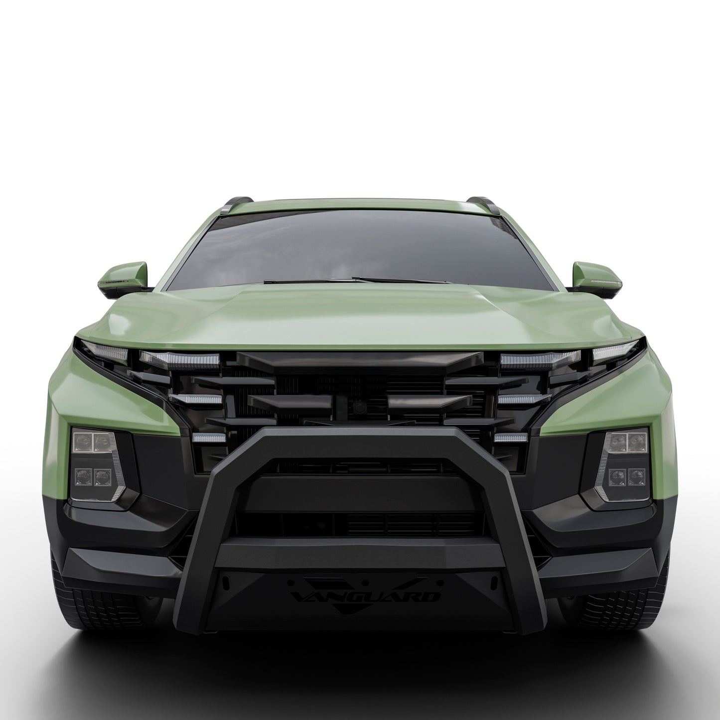 Vanguard Black Powdercoat Front Guards Bull Bars Bumper Guard for 2022-2024 hyundai santa cruz nan