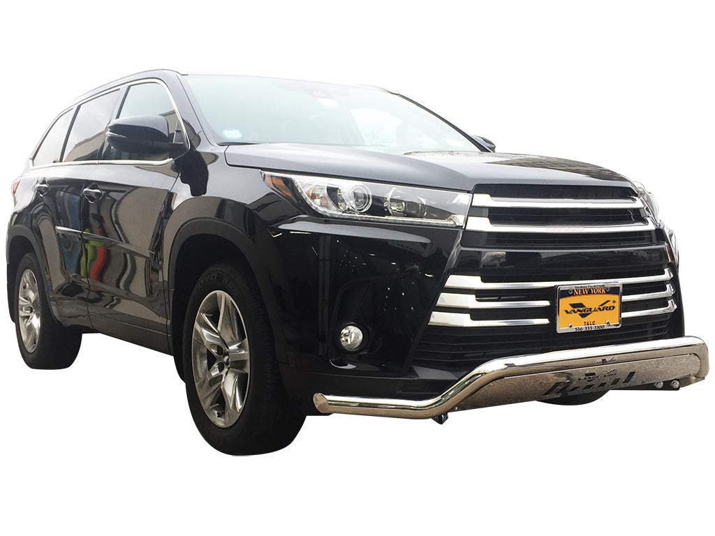 Vanguard Stainless Steel Front Guards Front Runners Bumper Guard for 2020-2024 toyota highlander nan