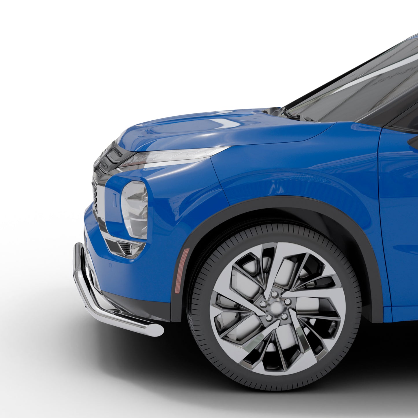 Vanguard Stainless Steel Front Guards Front Runners Bumper Guard for 2022-2024 mitsubishi outlander nan