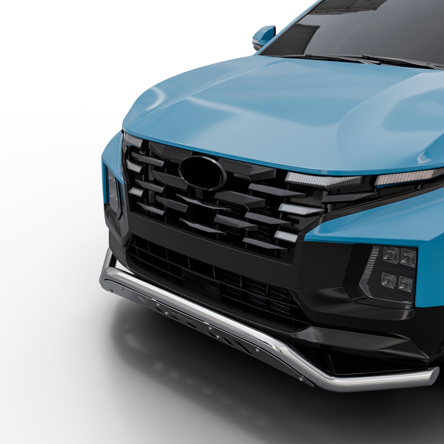 Vanguard Stainless Steel Front Guards Front Runners Bumper Guard for 2022-2024 hyundai santa cruz nan