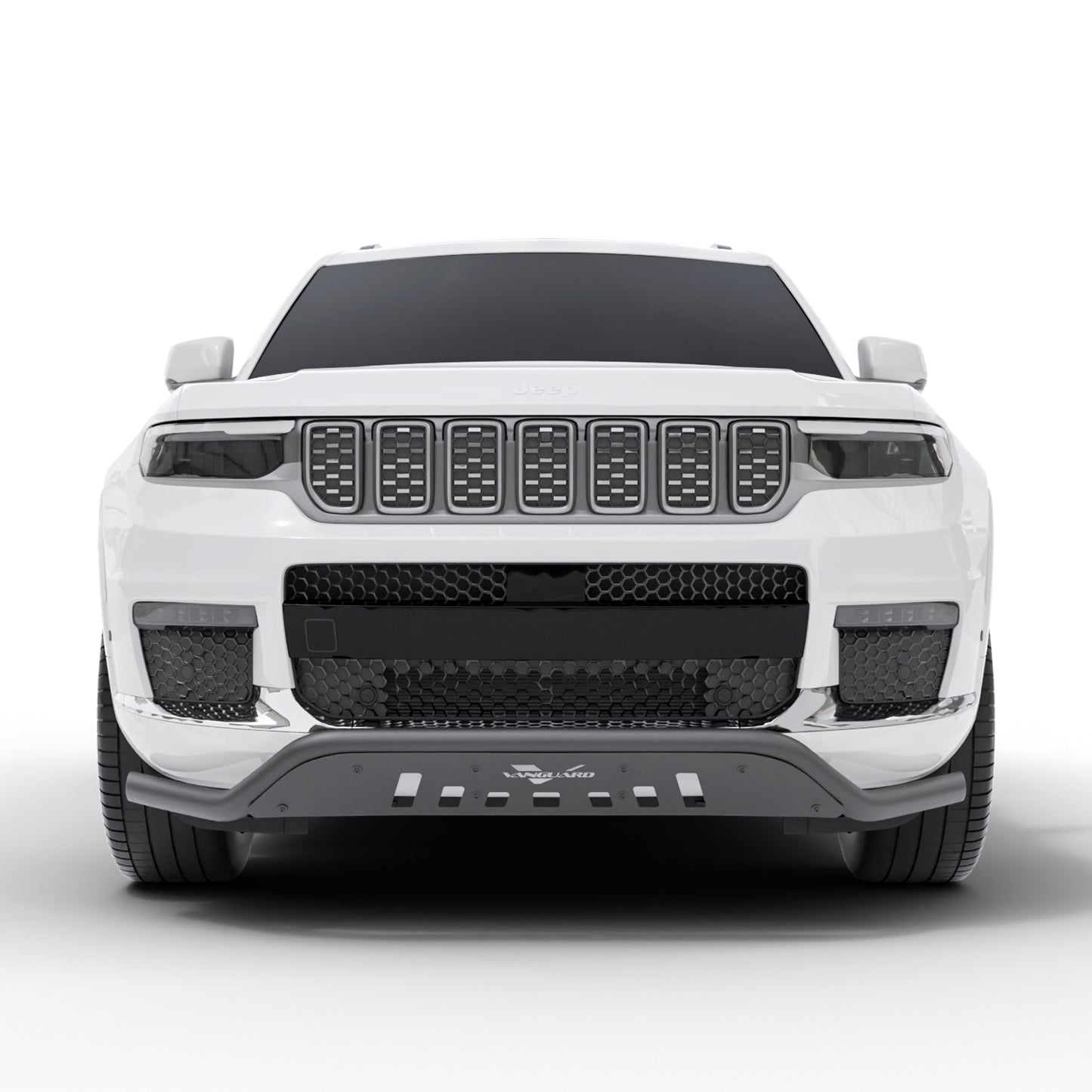 Vanguard Black Powdercoat Front Guards Front Runners Bumper Guard for 2022-2024 jeep grand cherokee nan