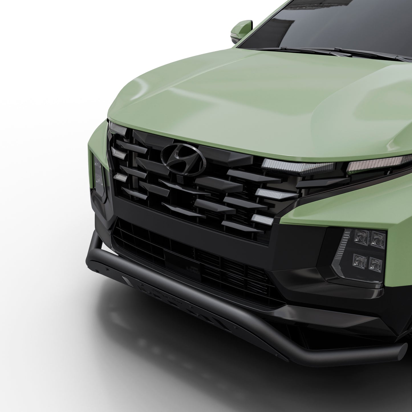 Vanguard Black Powdercoat Front Guards Front Runners Bumper Guard for 2022-2024 hyundai santa cruz nan