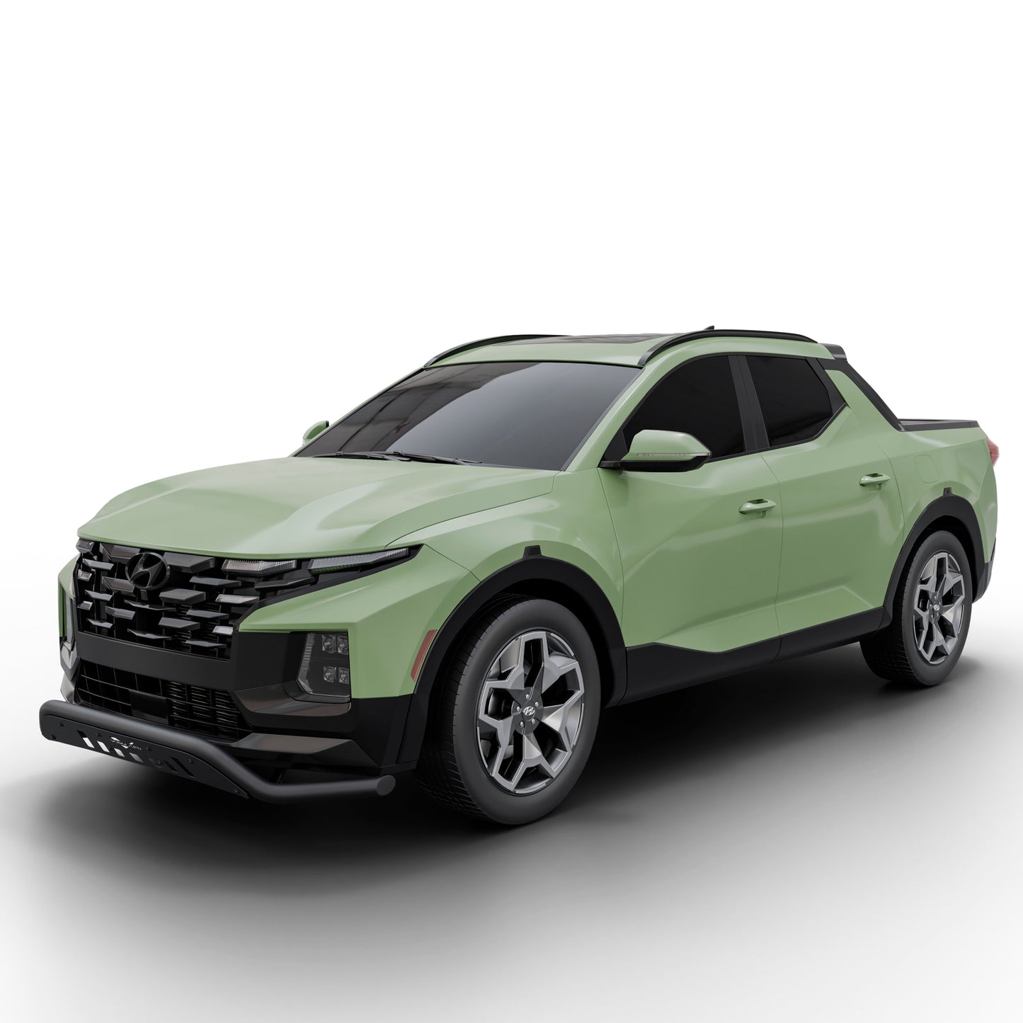 Vanguard Black Powdercoat Front Guards Front Runners Bumper Guard for 2022-2024 hyundai santa cruz nan