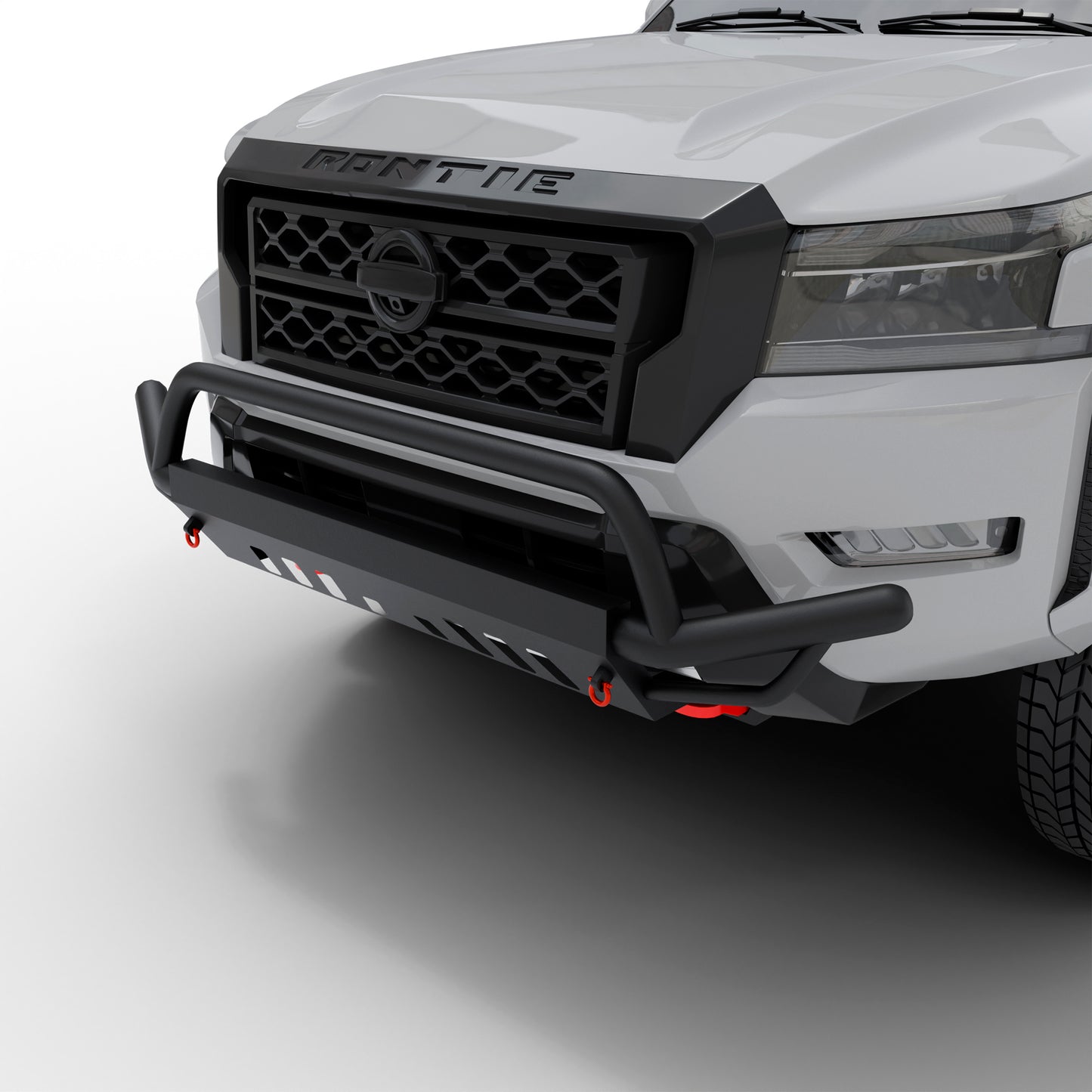 Vanguard Black Powdercoat Front Guards Front Runners Bumper Guard for 2022-2024 nissan frontier nan