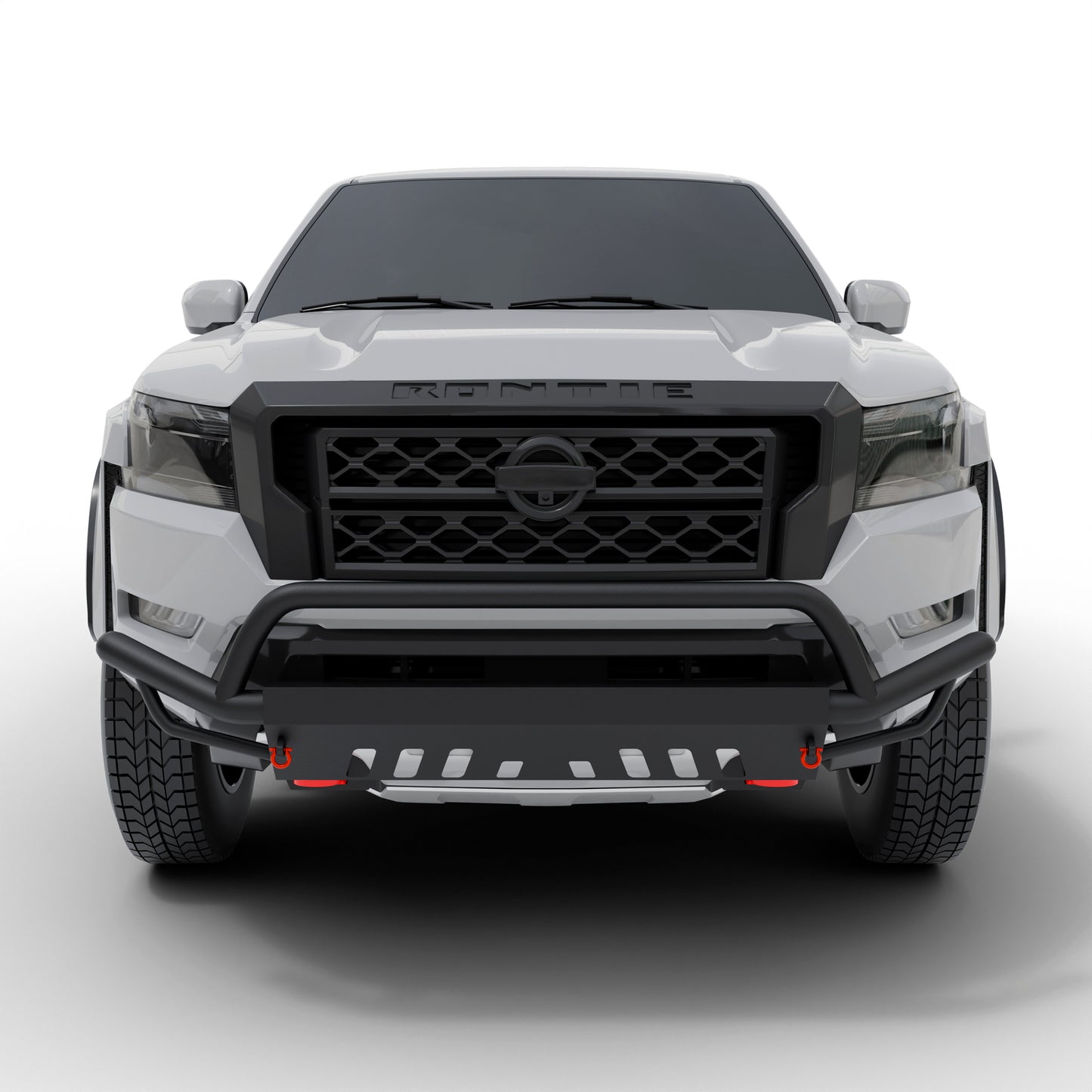 Vanguard Black Powdercoat Front Guards Front Runners Bumper Guard for 2022-2024 nissan frontier nan