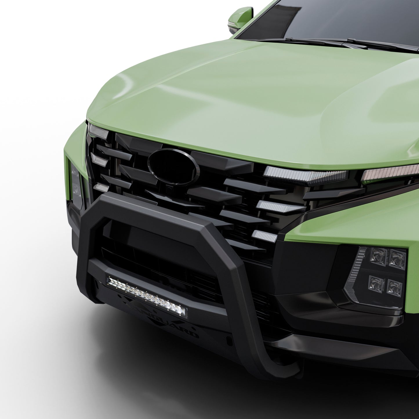 Vanguard Black Powdercoat Front Guards Bull Bars Bumper Guard for 2022-2024 hyundai santa cruz nan
