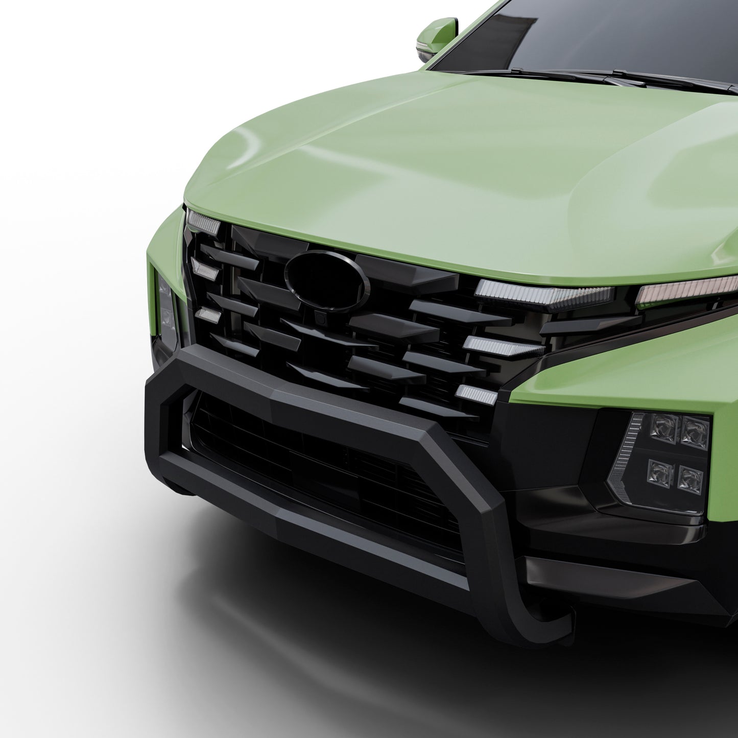 Vanguard Black Powdercoat Front Guards Bull Bars Bumper Guard for 2022-2024 hyundai santa cruz nan