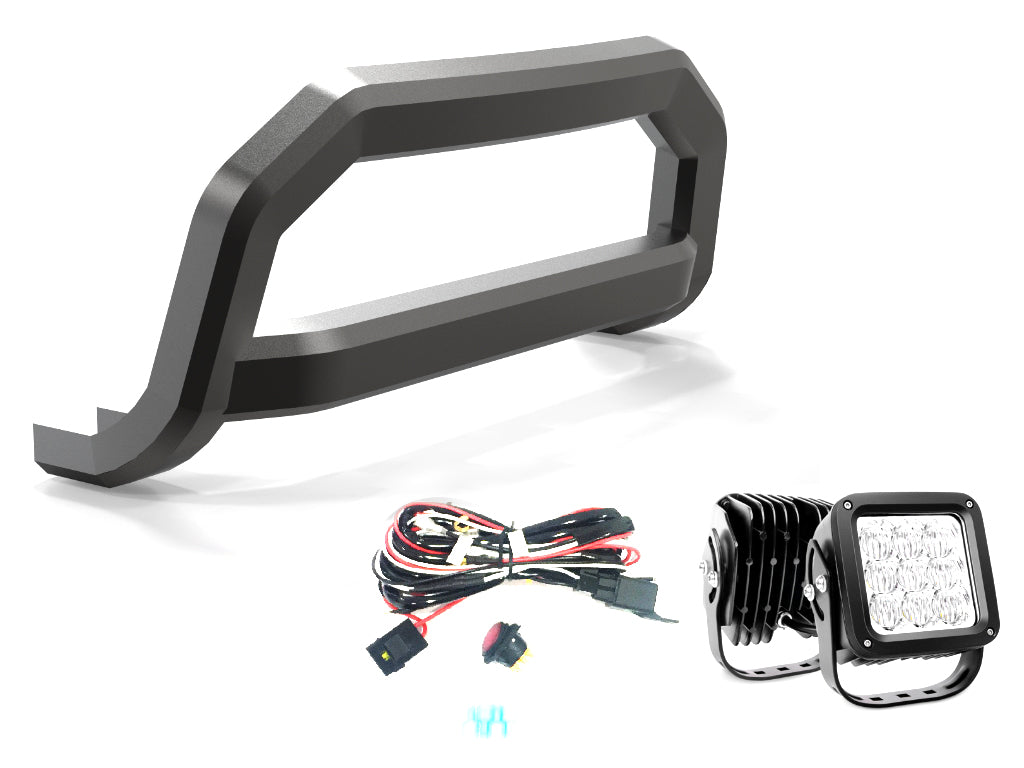 Vanguard Black Powdercoat Front Guards Bull Bars Bumper Guard for 2017-2024 gmc acadia nan