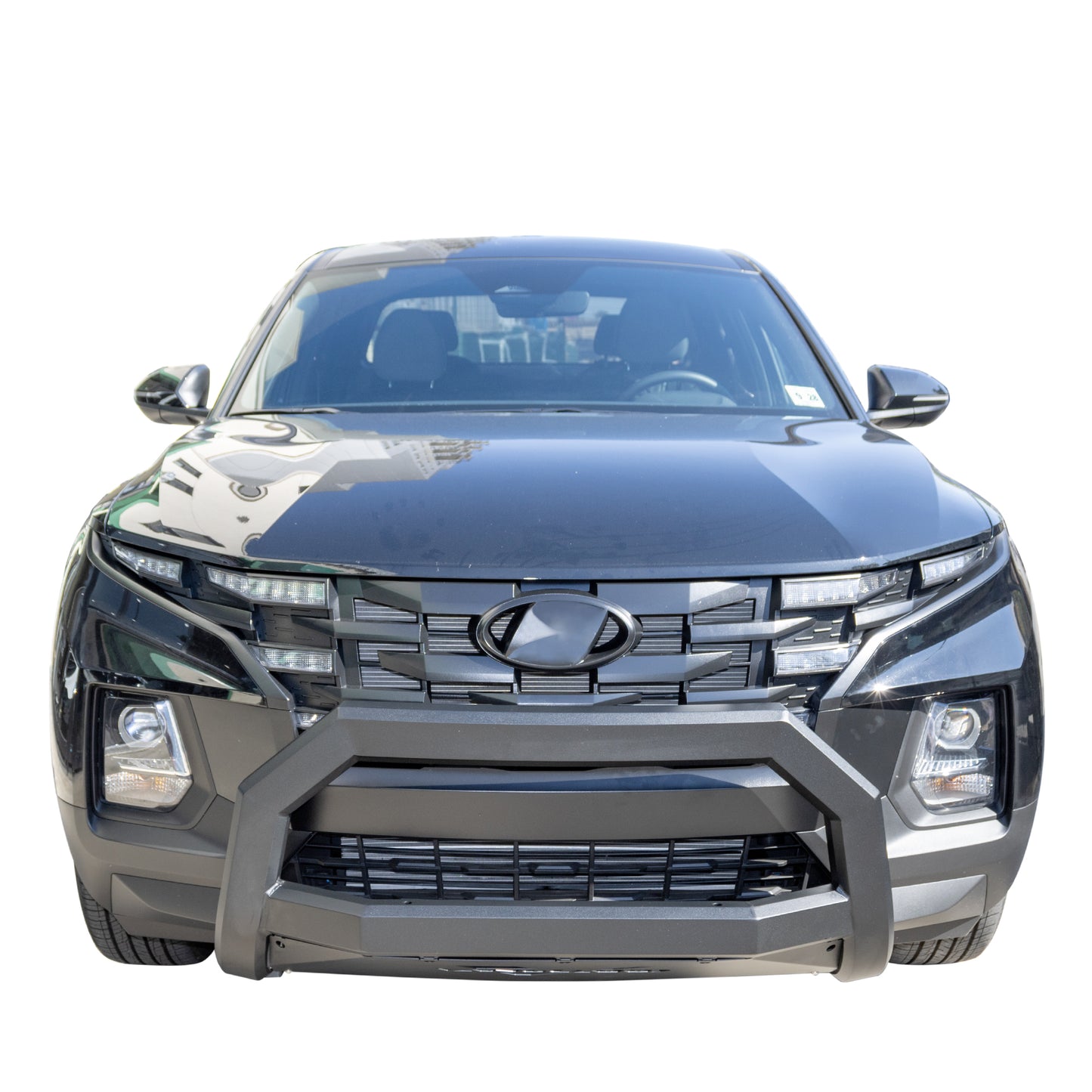 Vanguard Black Powdercoat Front Guards Bull Bars Bumper Guard for 2022-2024 hyundai santa cruz nan