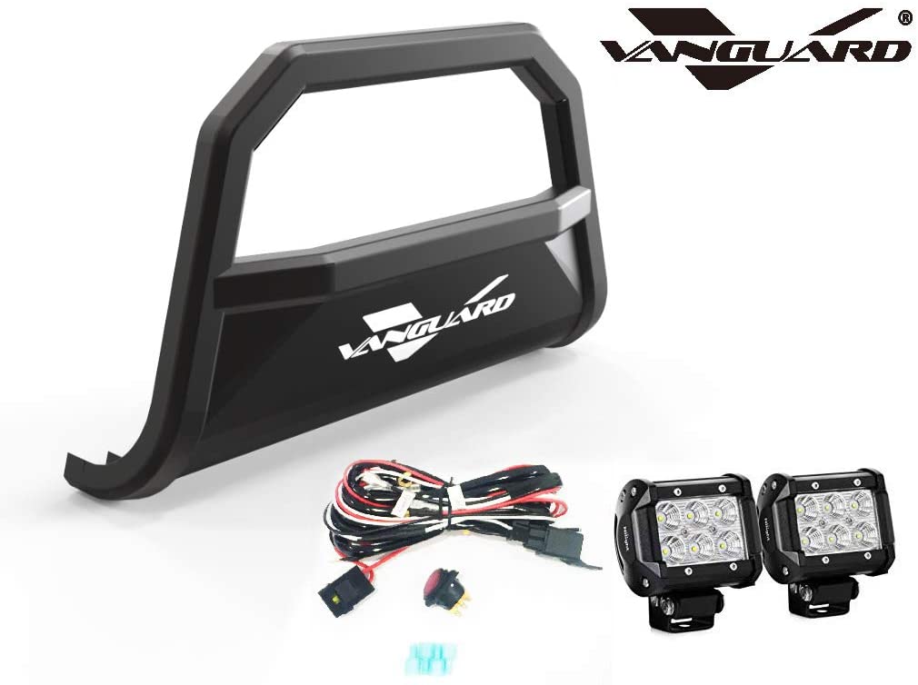 Vanguard Black Powdercoat Front Guards Bull Bars Bumper Guard for 2015-2024 ford edge nan
