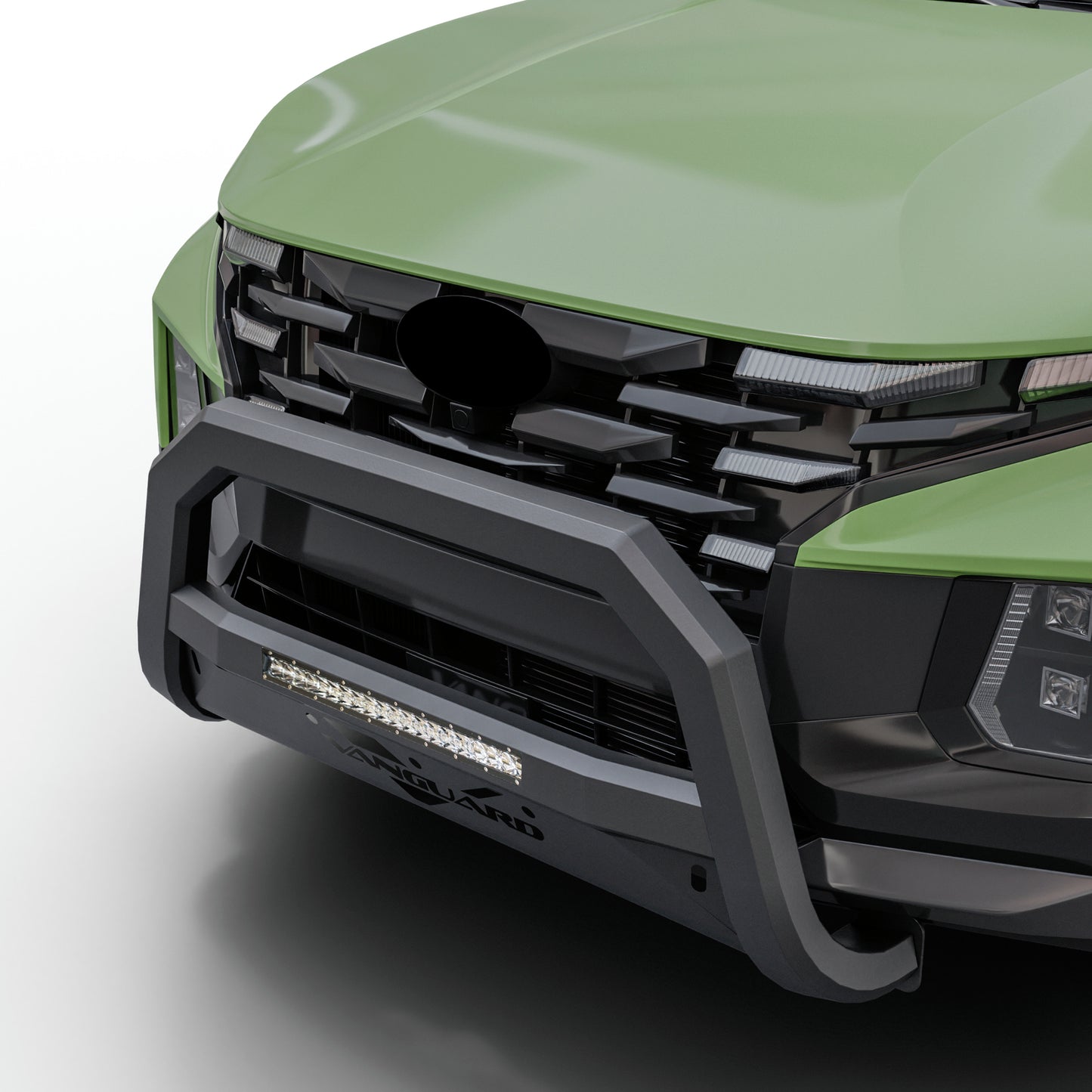 Vanguard Black Powdercoat Front Guards Bull Bars Bumper Guard for 2022-2024 hyundai santa cruz nan
