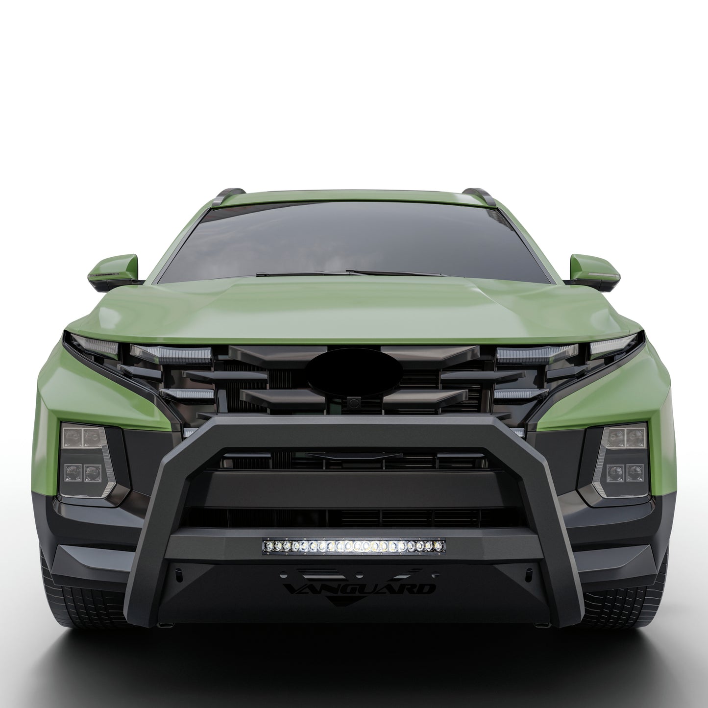 Vanguard Black Powdercoat Front Guards Bull Bars Bumper Guard for 2022-2024 hyundai santa cruz nan