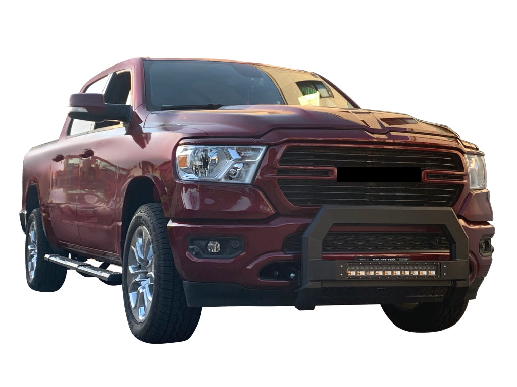 Vanguard Black Powdercoat Front Guards Bull Bars Bumper Guard for 2019-2024 ram 1500 nan