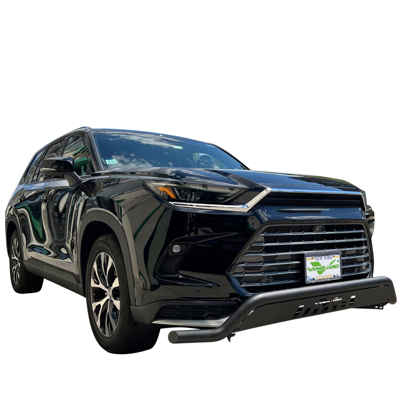 Vanguard Black Powdercoat Front Guards Front Runners Bumper Guard for 2024-2024 toyota grand highlander nan