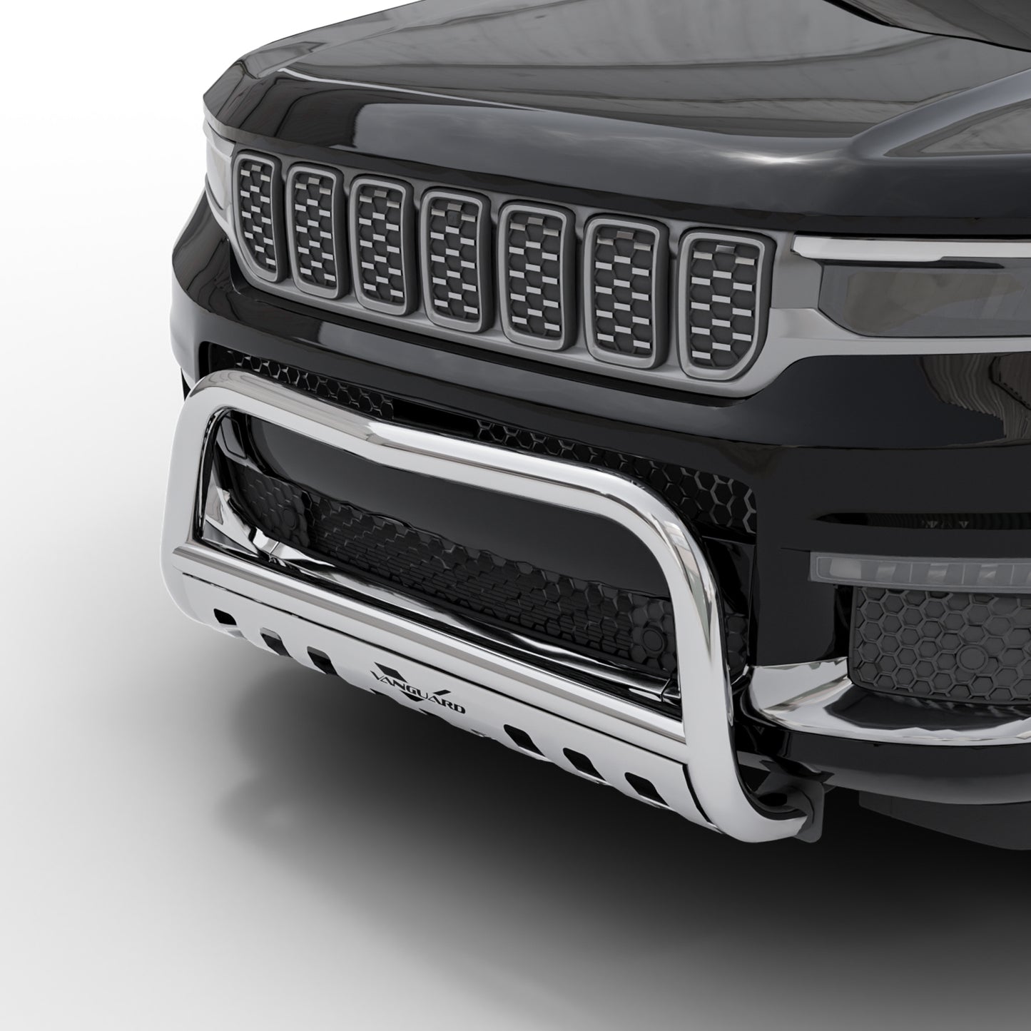 Vanguard Stainless Steel Front Guards Bull Bars Bumper Guard for 2021-2024 jeep grand cherokee l nan
