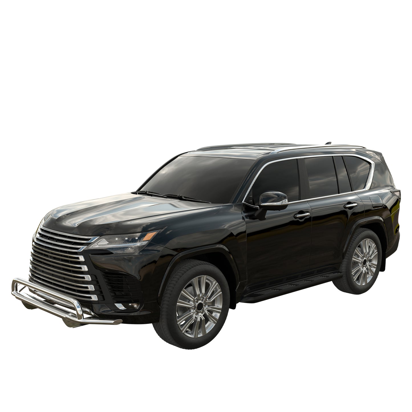 Vanguard Stainless Steel Front Guards Front Runners Bumper Guard for 2022-2024 lexus lx600 nan
