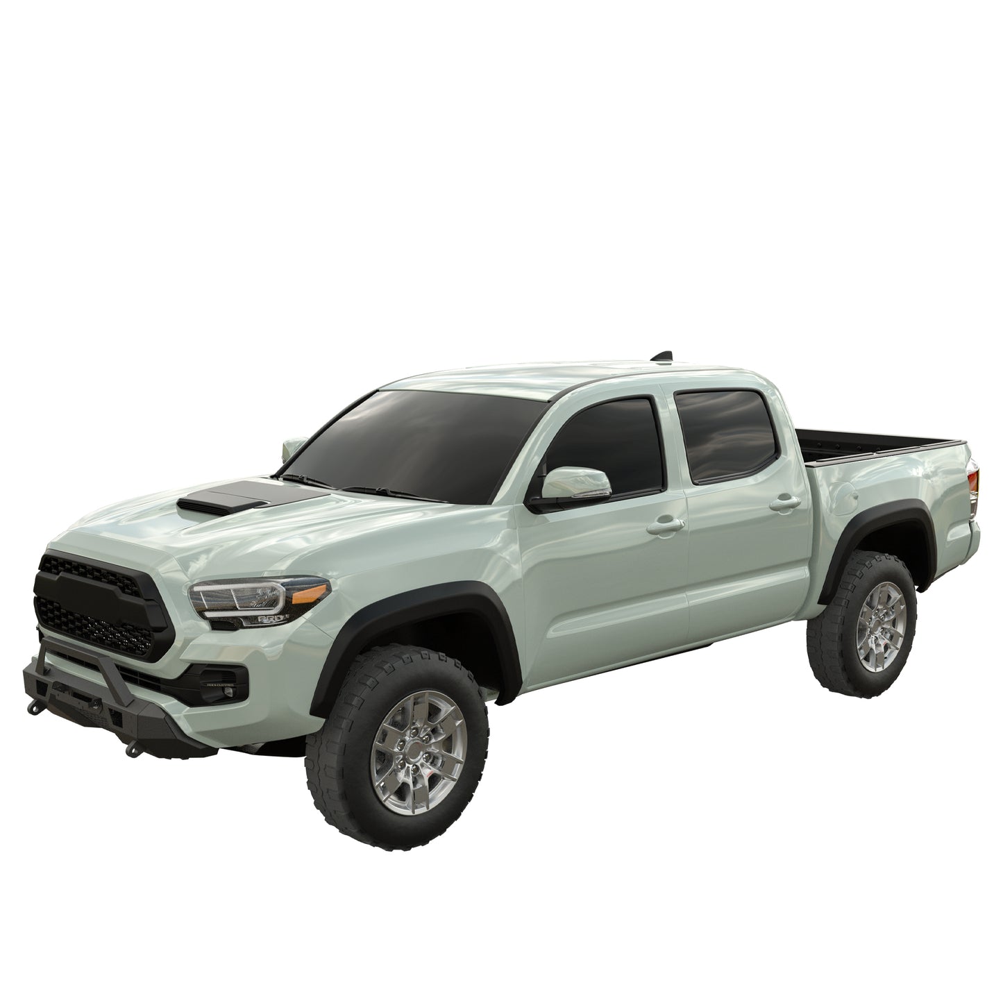 Vanguard Black Powdercoat Heavy Duty Bumpers And Grilles Front Bumpers Bumper for 2015-2023 toyota tacoma nan