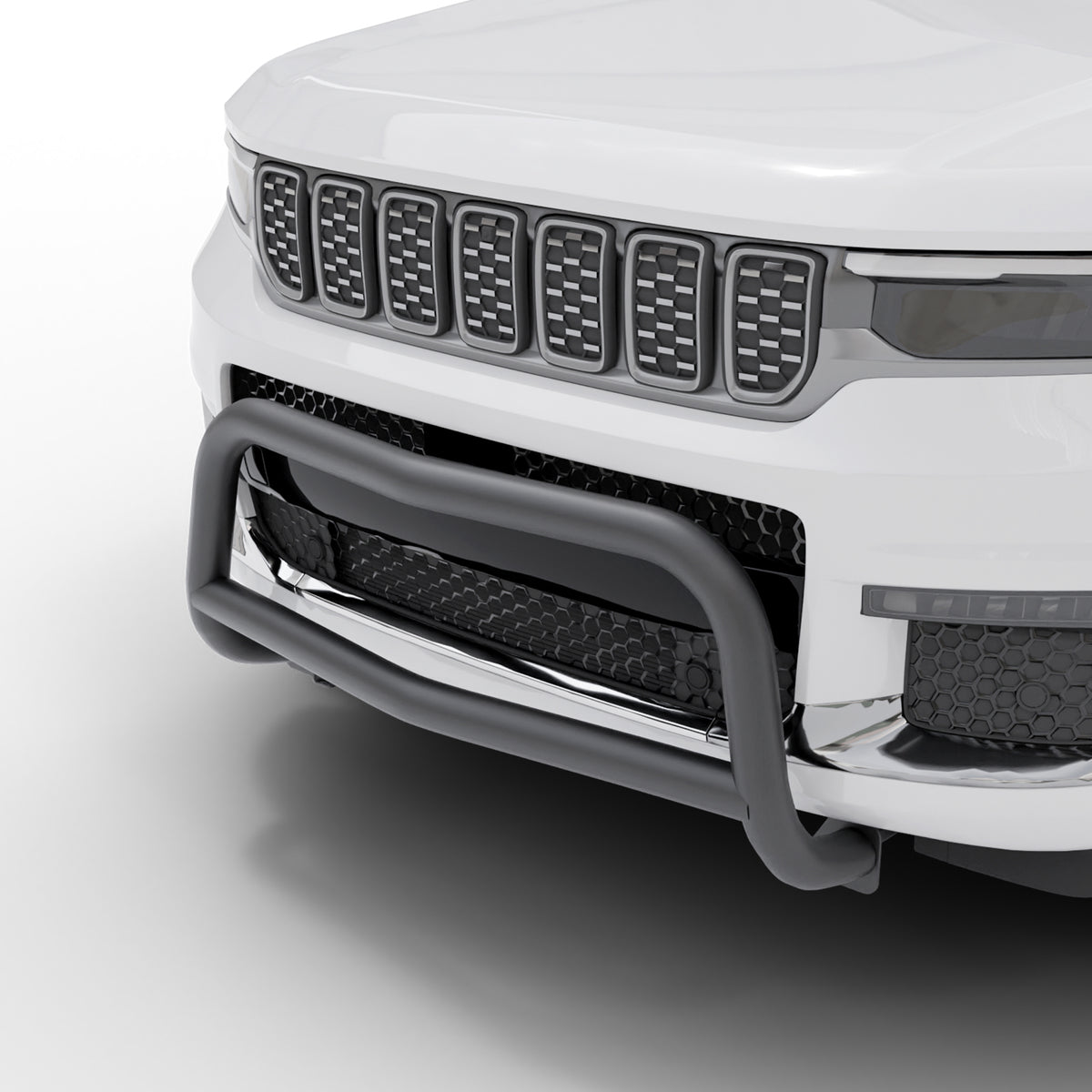 Vanguard Black Powdercoat Front Guards Bull Bars Bumper Guard for 2021-2024 jeep grand cherokee l