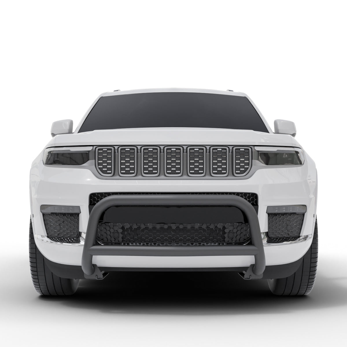 Vanguard Black Powdercoat Front Guards Bull Bars Bumper Guard for 2021-2024 jeep grand cherokee l