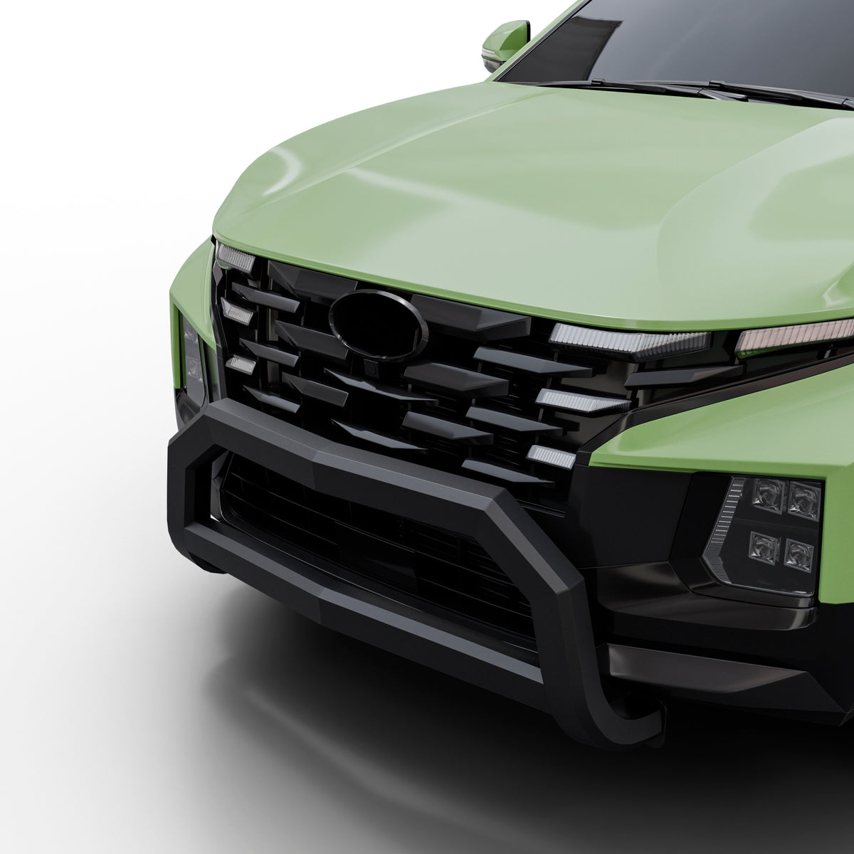 Vanguard Black Powdercoat Front Guards Bull Bars Bumper Guard for 2022-2024 hyundai santa cruz