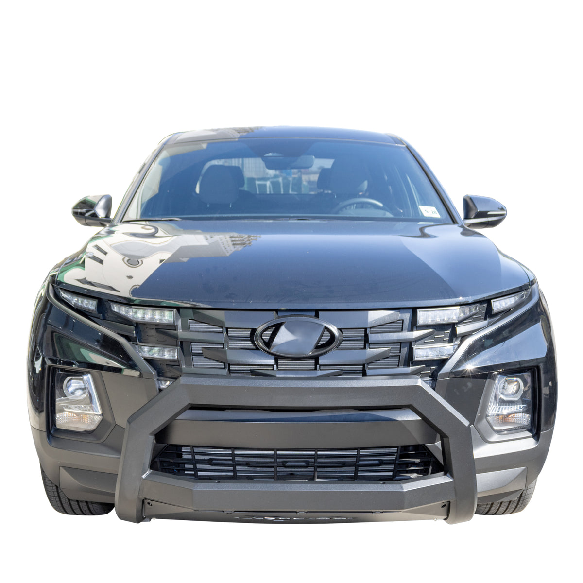 Vanguard Black Powdercoat Front Guards Bull Bars Bumper Guard for 2022-2024 hyundai santa cruz