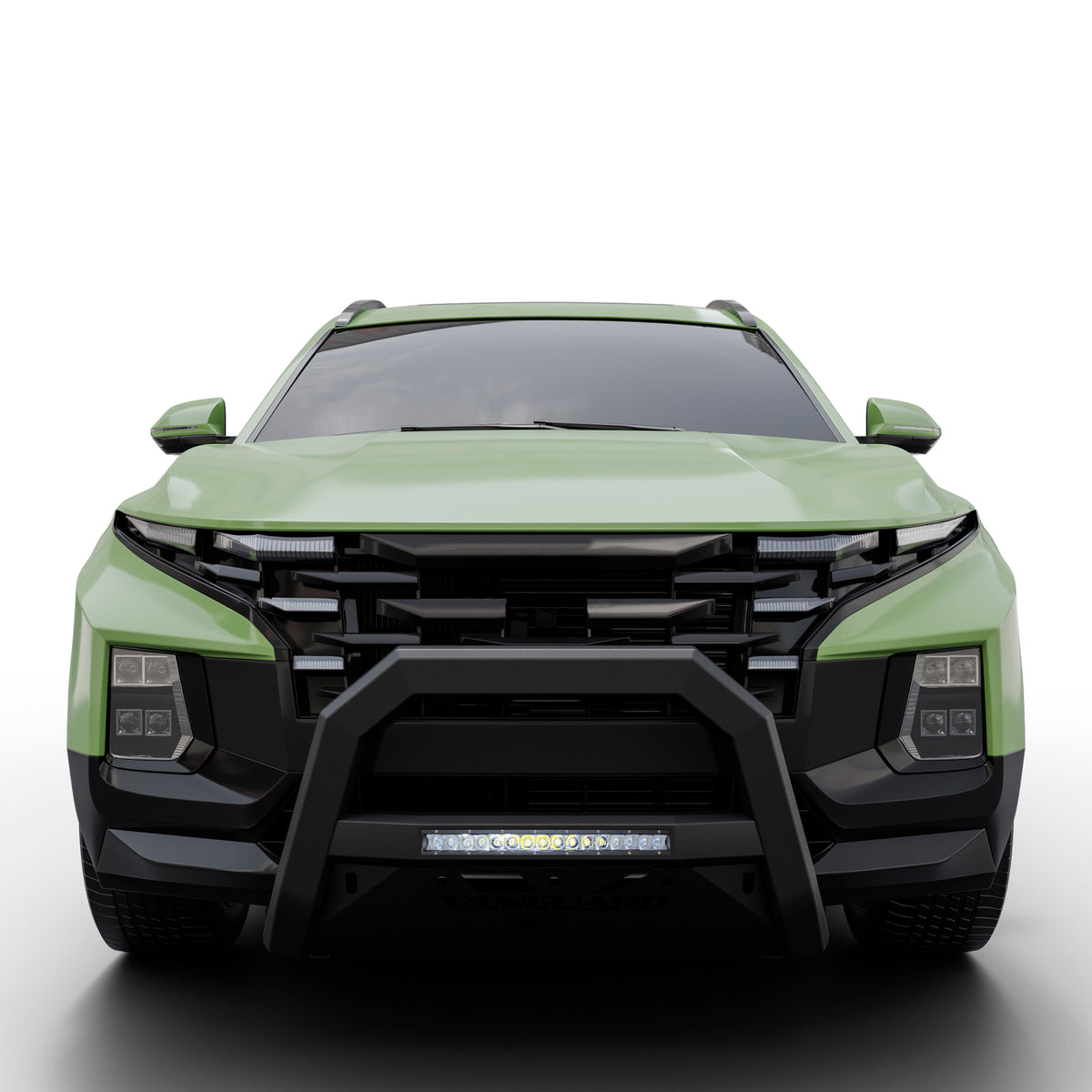 Vanguard Black Powdercoat Front Guards Bull Bars Bumper Guard for 2022-2024 hyundai santa cruz