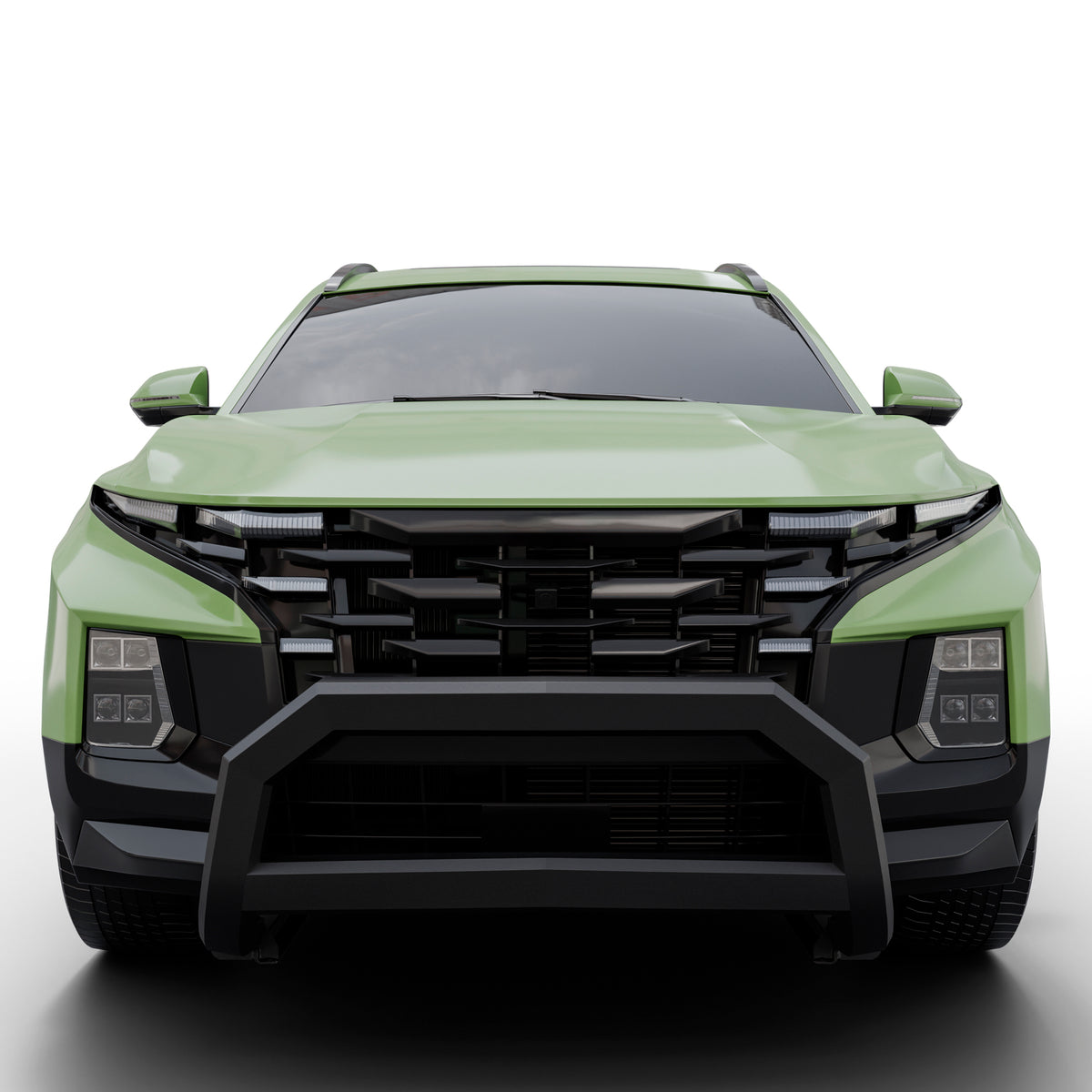 Vanguard Black Powdercoat Front Guards Bull Bars Bumper Guard for 2022-2024 hyundai santa cruz