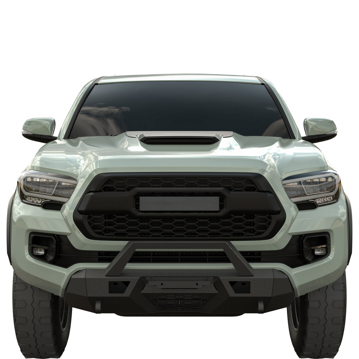 Vanguard Black Powdercoat Heavy Duty Bumpers And Grilles Front Bumpers Bumper for 2015-2023 toyota tacoma