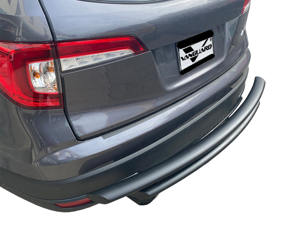 Vanguard Black Powdercoat Rear Guards Rear Bumper Guards Bumper Guard for 2016-2022 honda pilot