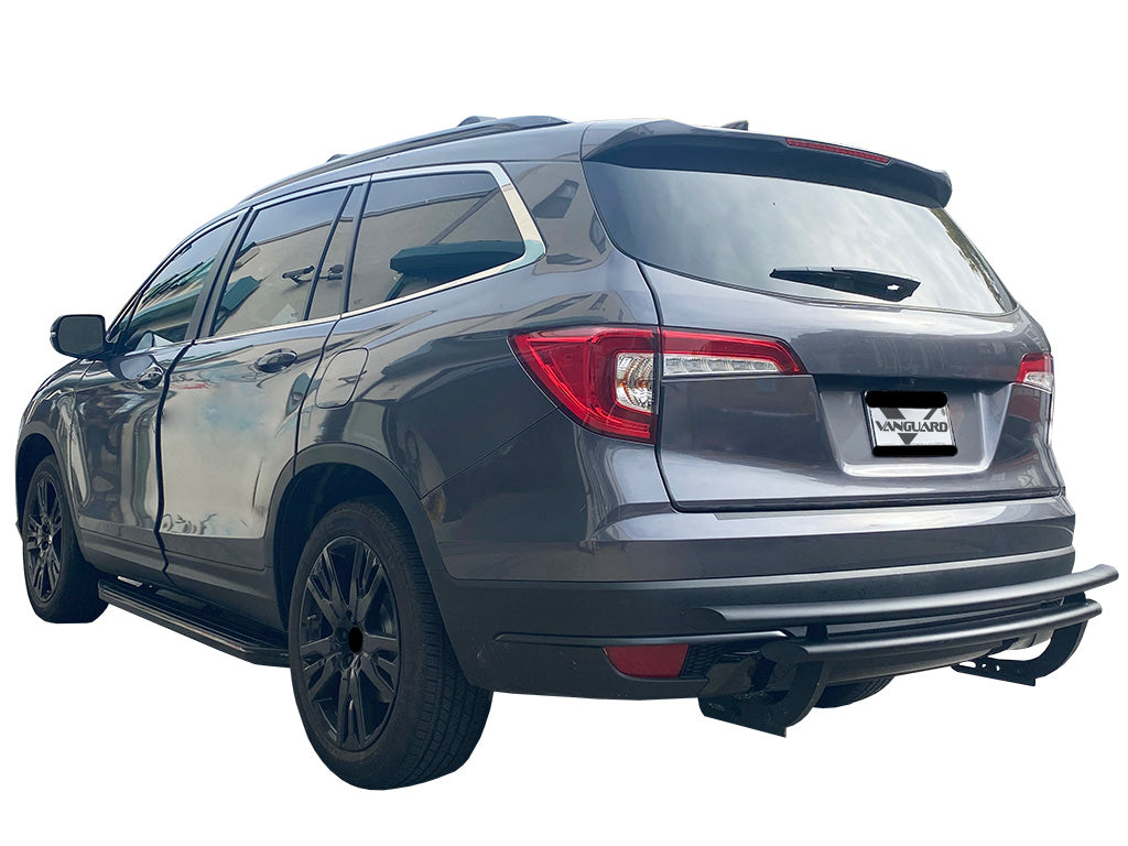 Vanguard Black Powdercoat Rear Guards Rear Bumper Guards Bumper Guard for 2016-2022 honda pilot