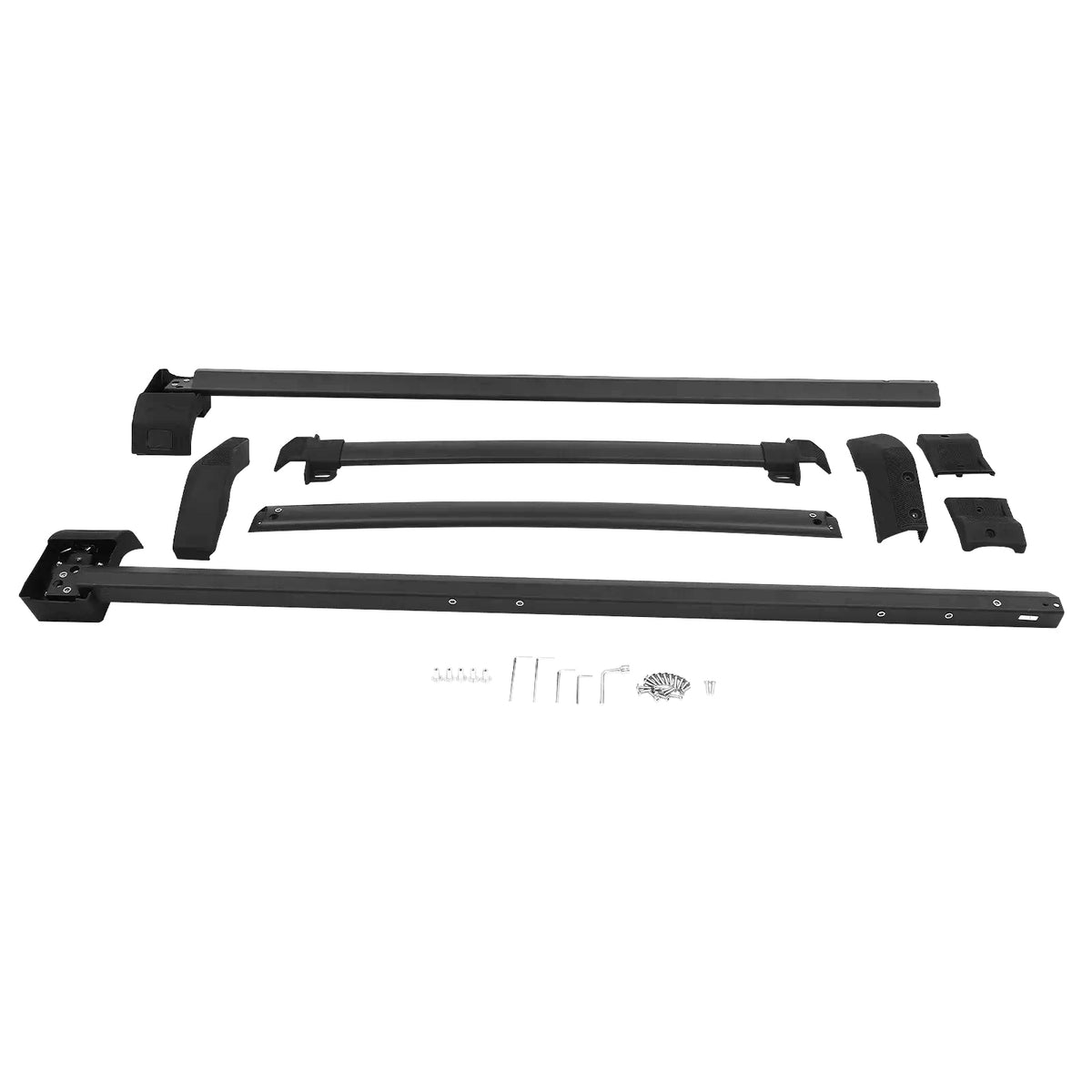 Vanguard Black Powdercoat Roof & Hitch Accessories Roof Racks Roof Rack for 2021-2024 ford bronco