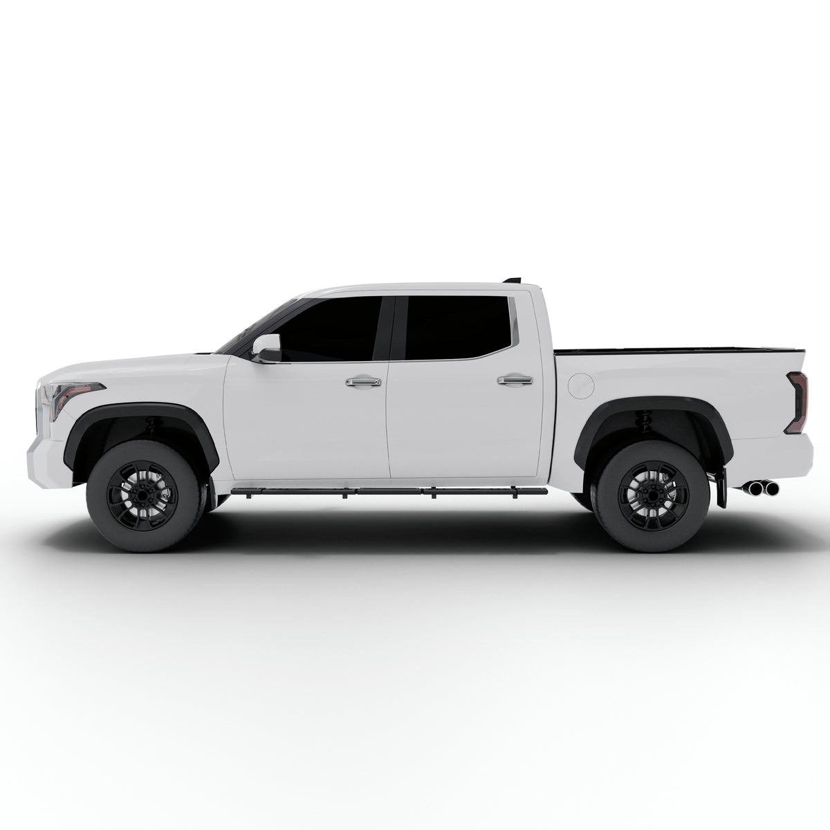 Vanguard Black Powdercoat Side Steps & Running Boards Side Steps Running Board for 2022-2025 toyota tundra