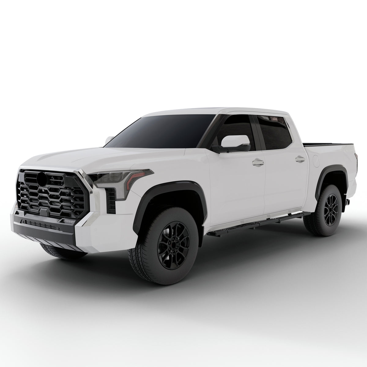 Vanguard Black Powdercoat Side Steps & Running Boards Side Steps Running Board for 2022-2025 toyota tundra