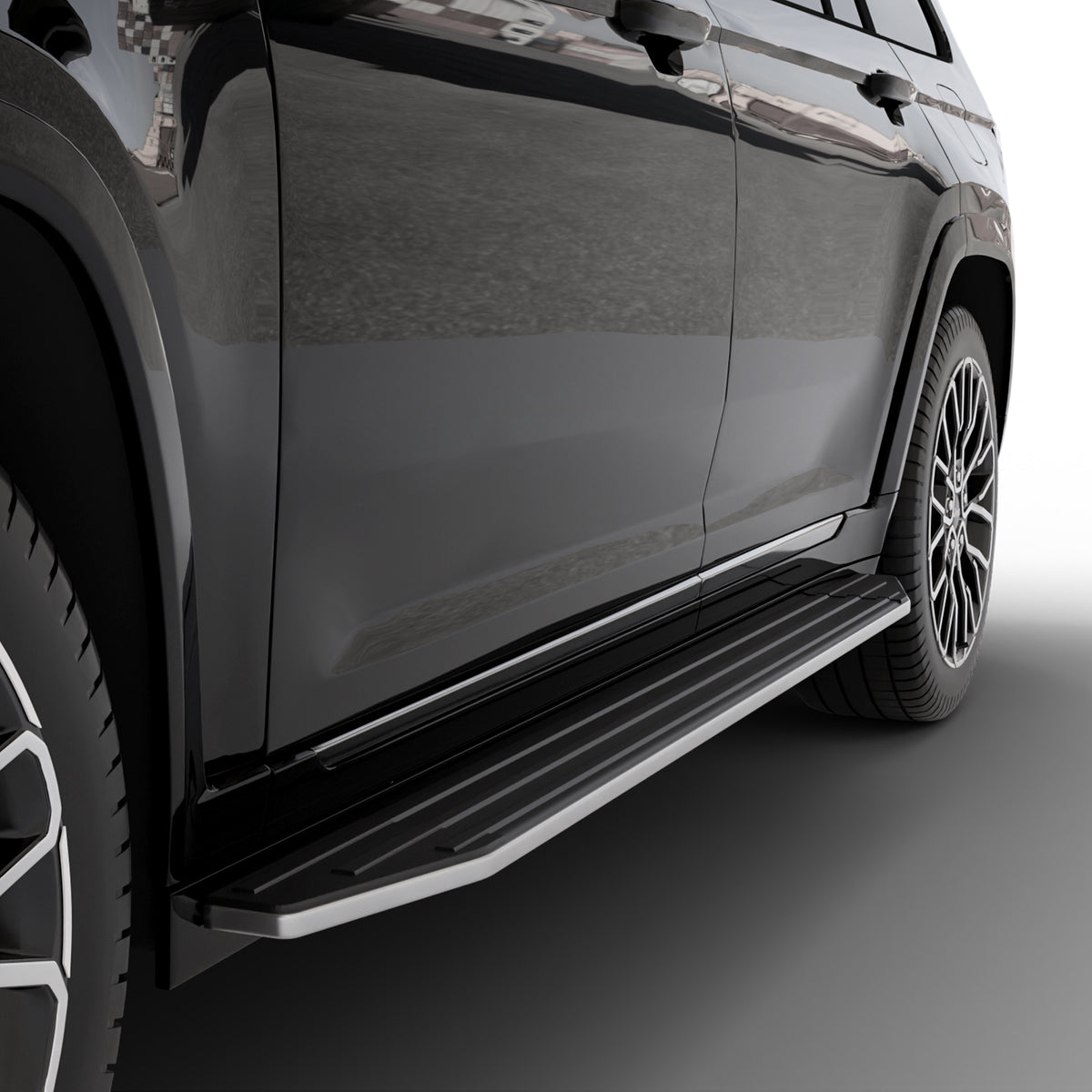 Vanguard Black Side Steps & Running Boards Running Boards Step Nerf Bar for 2021-2024 jeep grand cherokee l