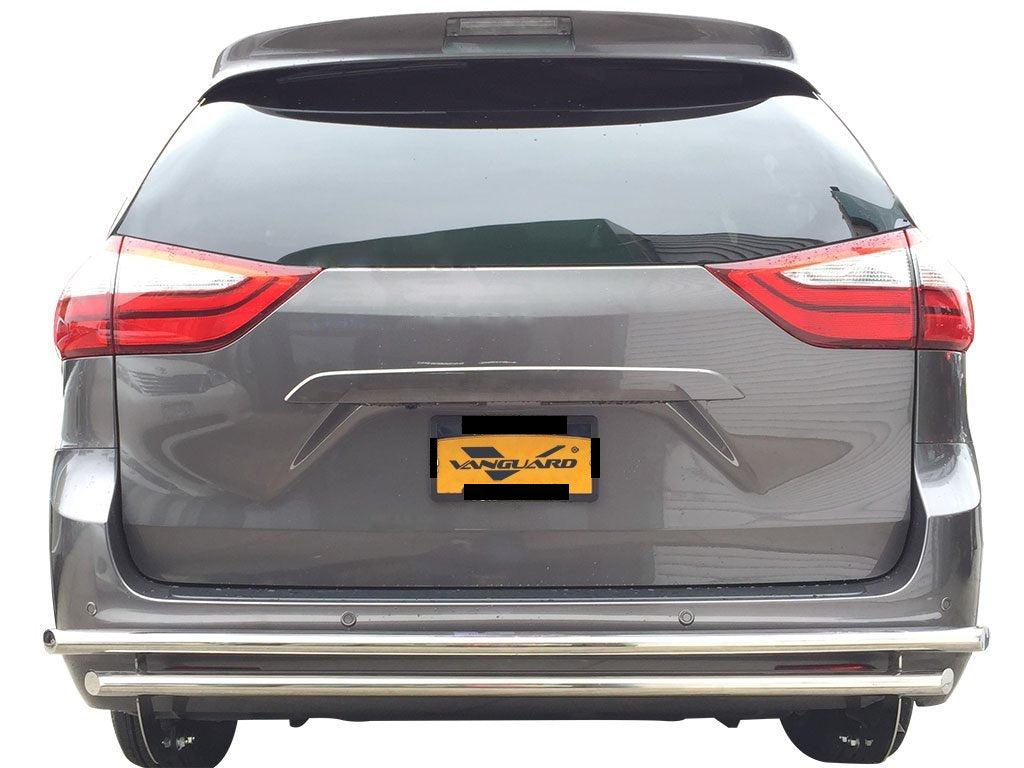 Vanguard Stainless Steel Rear Guards Rear Bumper Guards Bumper Guard for 2004-2020 toyota sienna