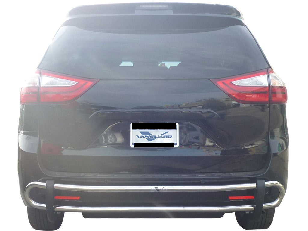 Vanguard Stainless Steel Rear Guards Rear Bumper Guards Bumper Guard for 2004-2020 toyota sienna