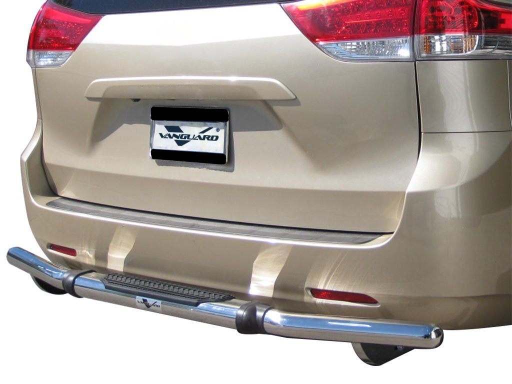 Vanguard Stainless Steel Rear Guards Rear Bumper Guards Bumper Guard for 2004-2020 toyota sienna