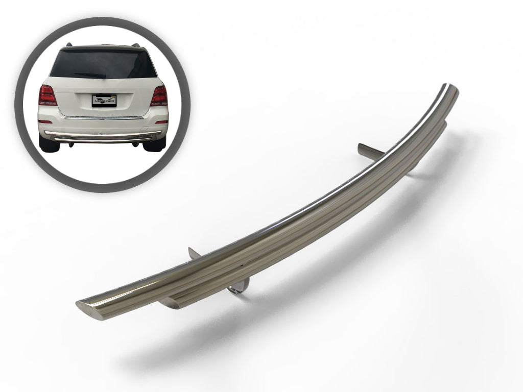 Vanguard Stainless Steel Rear Guards Rear Bumper Guards Bumper Guard for 2010-2013 mercedes-benz glk350