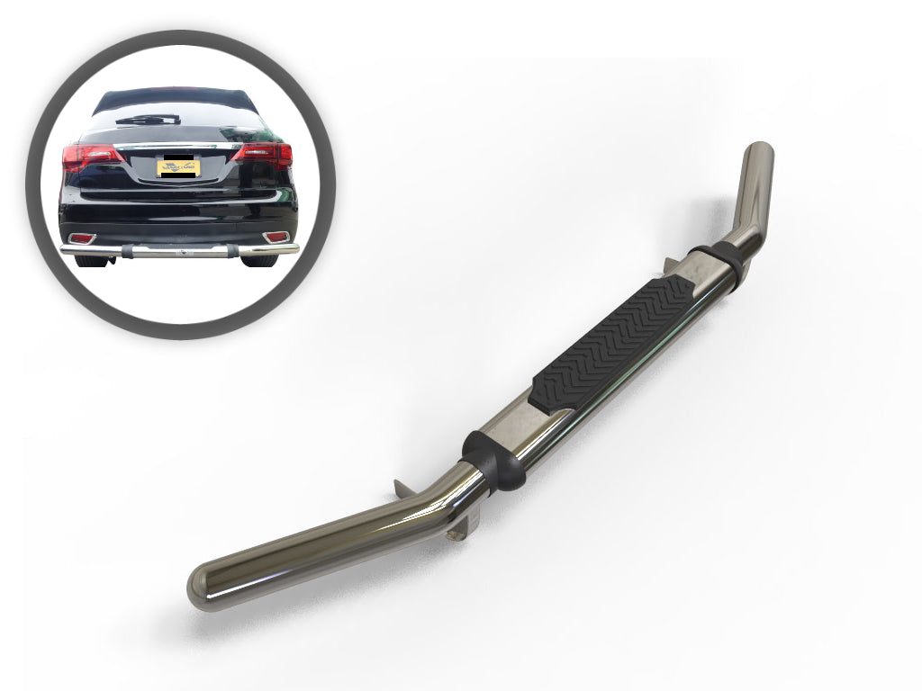 Vanguard Stainless Steel Rear Guards Rear Bumper Guards Bumper Guard for 2013-2018 acura rdx