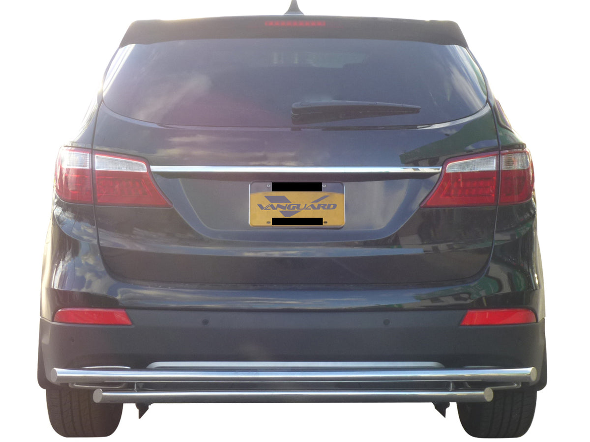 Vanguard Stainless Steel Rear Guards Rear Bumper Guards Bumper Guard for 2013-2018 hyundai santa fe