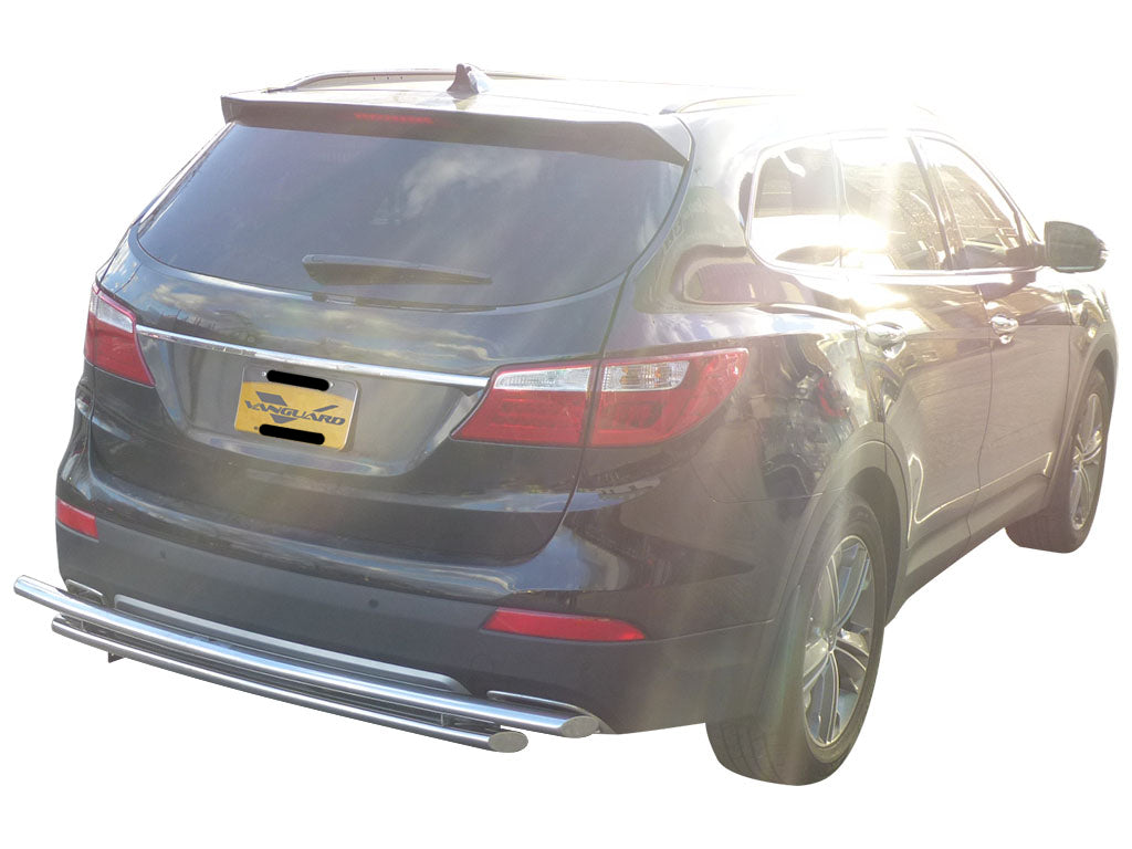 Vanguard Stainless Steel Rear Guards Rear Bumper Guards Bumper Guard for 2013-2018 hyundai santa fe