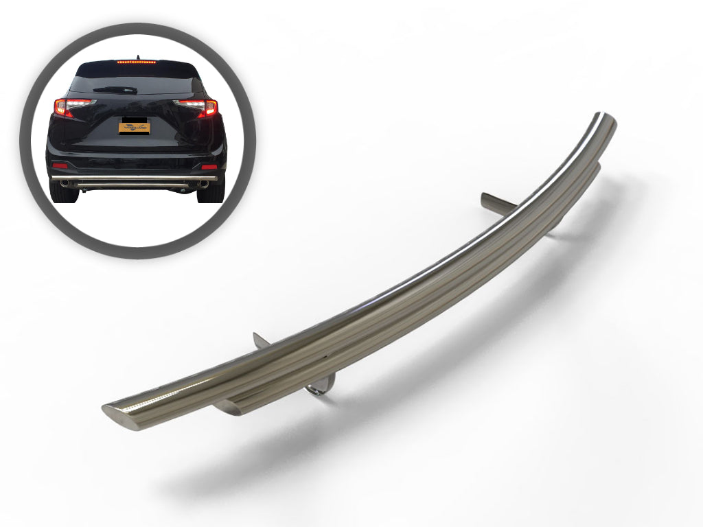 Vanguard Stainless Steel Rear Guards Rear Bumper Guards Bumper Guard for 2019-2024 acura rdx