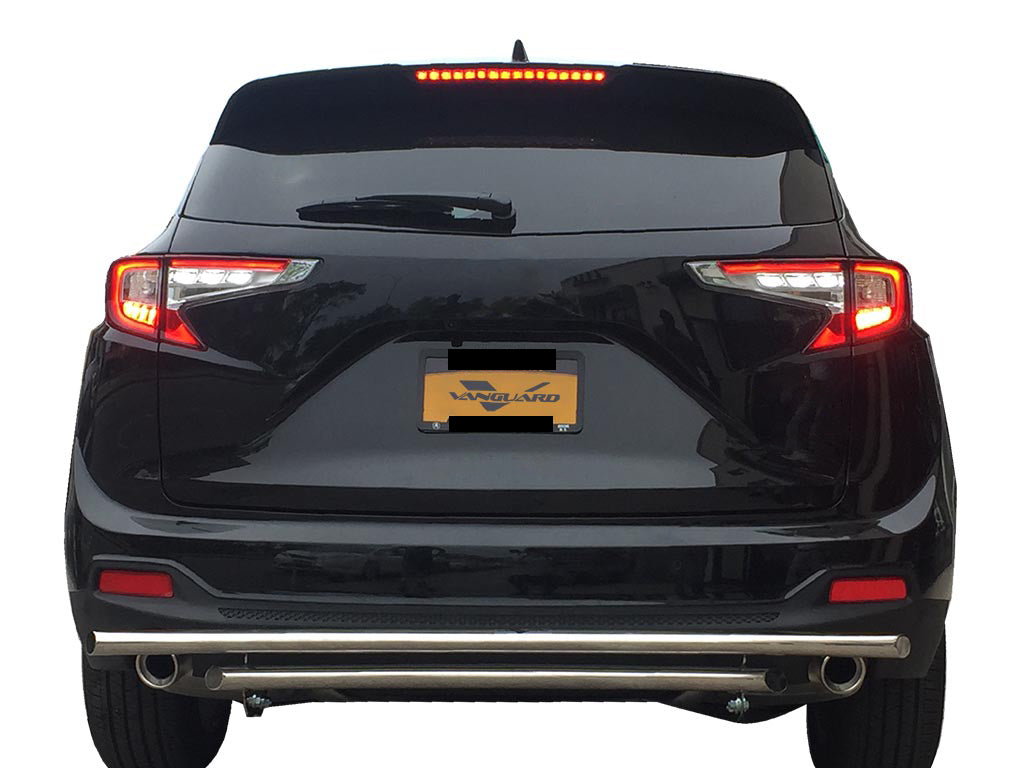 Vanguard Stainless Steel Rear Guards Rear Bumper Guards Bumper Guard for 2019-2024 acura rdx
