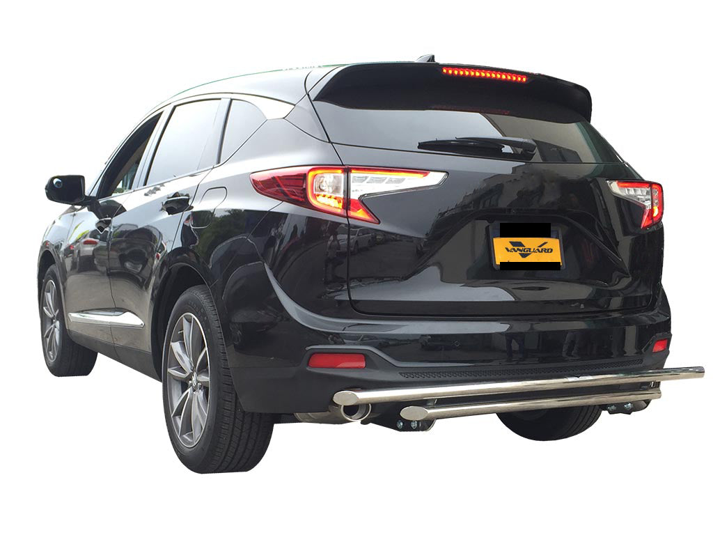 Vanguard Stainless Steel Rear Guards Rear Bumper Guards Bumper Guard for 2019-2024 acura rdx