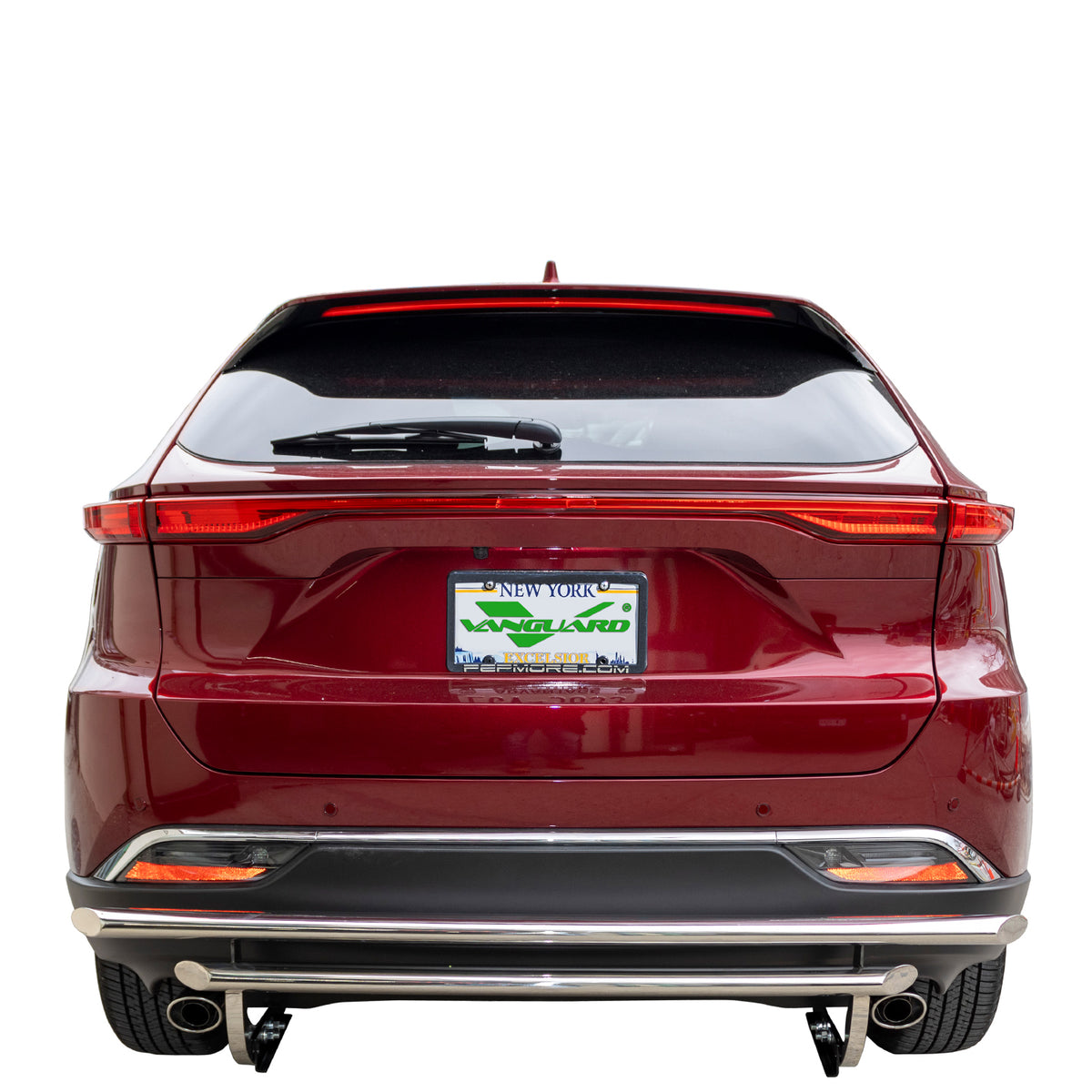 Vanguard Stainless Steel Rear Guards Rear Bumper Guards Bumper Guard for 2021-2024 toyota venza